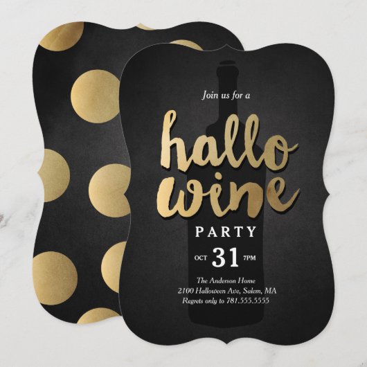 Hallowine Kaart (Voorkant / Achterkant)