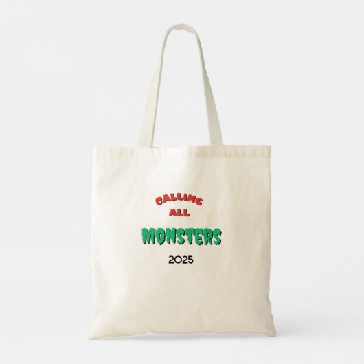 Hallowing Calling All Monster Trick or Treat Tote Bag (Achterkant)