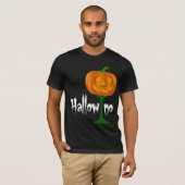 Hallowino Pumpkin Wine Glass Halloween T-shirt (Voorkant volledig)
