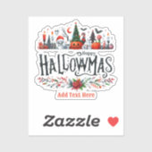 Hallowmas Halloween Kerst Mashup Sticker (Vel)