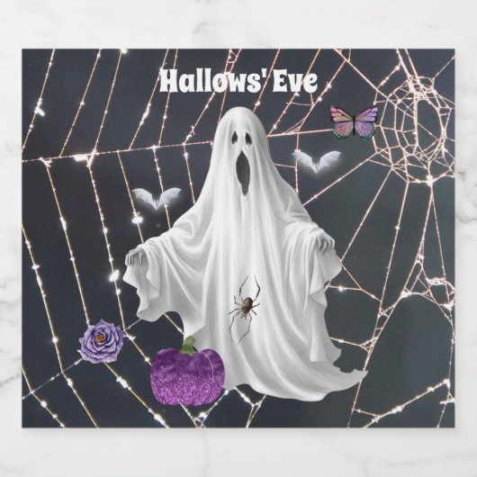 Hallows' Eve Ghost Bier Etiket (Enkel label)