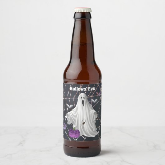 Hallows' Eve Ghost Bier Etiket (Voorkant)