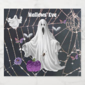 Hallows' Eve Ghost Likeurfles Etiket (Enkel label)