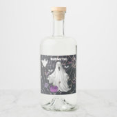 Hallows' Eve Ghost Likeurfles Etiket (Voorkant)