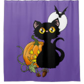 Hallow's Eve Kat Douchegordijn (Voorkant)