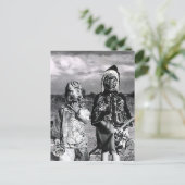 Hallow's Eve of Yesteryear Maskers Briefkaart (Staand voorkant)