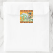 HALLOWS EVE WITCH EN HORSE STICKERS Square SHEET (Tas)
