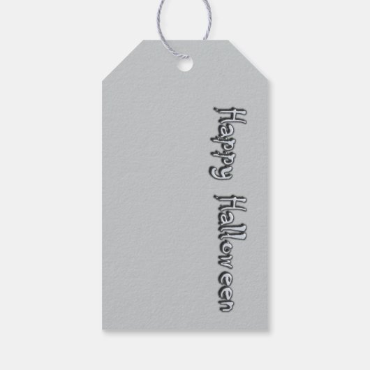 Hallows Graveyard Halloween Cadeaulabel (Achterkant)
