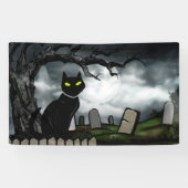 Hallows Graveyard Halloween Spandoek (Horizontaal)