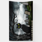 Hallows Graveyard Halloween Spandoek (Verticaal)