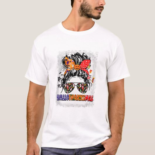 HallowThanksMas Kerstmis T-shirt (Voorkant)