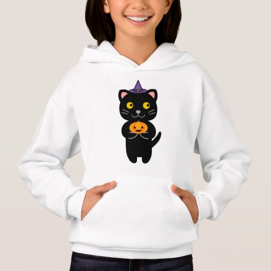 Hallowwen Cat Hoodie (Voorkant)