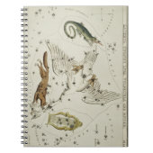 Hall's (1831) astronomische kaart gans notitieboek (Voorkant)