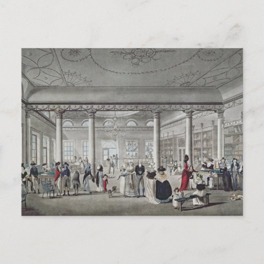 Hall's Library te Margate, 1789 Briefkaart (Voorkant)