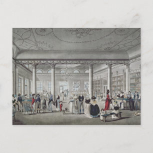 Hall's Library te Margate, 1789 Briefkaart
