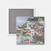 Hallstadt Austria Magneet (Voorkant / Achterkant)