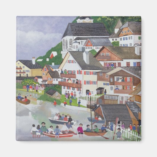 Hallstadt Austria Magneet (Voorkant)