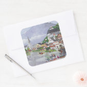 Hallstadt Austria Vierkante Sticker (Envelop)