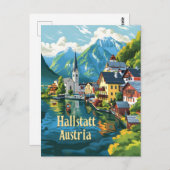 Hallstatt Austria Briefkaart (Voorkant / Achterkant)