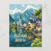 Hallstatt Austria Briefkaart (Voorkant)