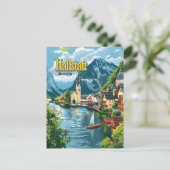 Hallstatt Austria Briefkaart (Staand voorkant)