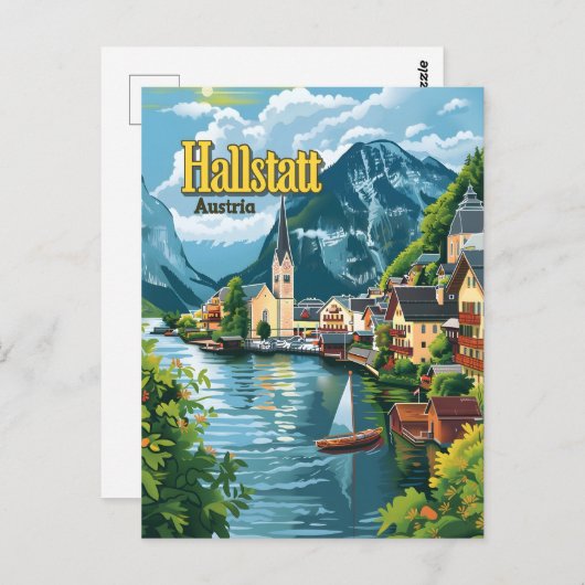 Hallstatt Austria Briefkaart (Voorkant / Achterkant)