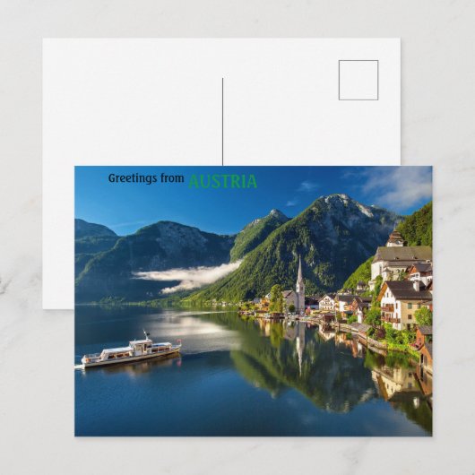 Hallstatt Austria Briefkaart (Voorkant / Achterkant)