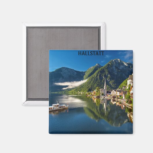 Hallstatt Austria Magneet (Voorkant / Achterkant)