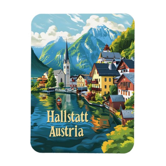 Hallstatt Austria Magneet (Verticaal)