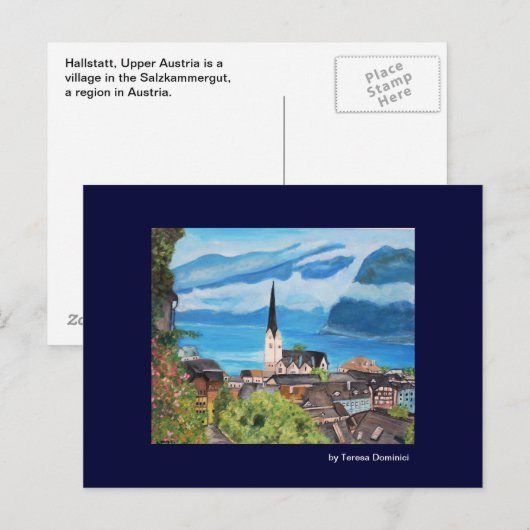 Hallstatt, Briefkaart Oostenrijk (Voorkant / Achterkant)