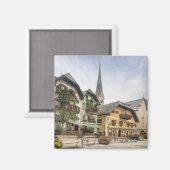 Hallstatt, foto uit Oostenrijk, Magneet (Voorkant / Achterkant)