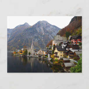 HALLSTATT IN OOSTENRIJK - LAKE HALLSTATT, OOSTENRI BRIEFKAART