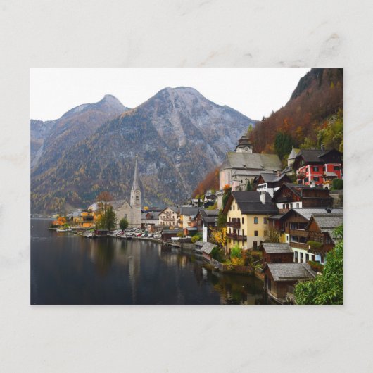 HALLSTATT IN OOSTENRIJK - LAKE HALLSTATT, OOSTENRI BRIEFKAART (Voorkant)