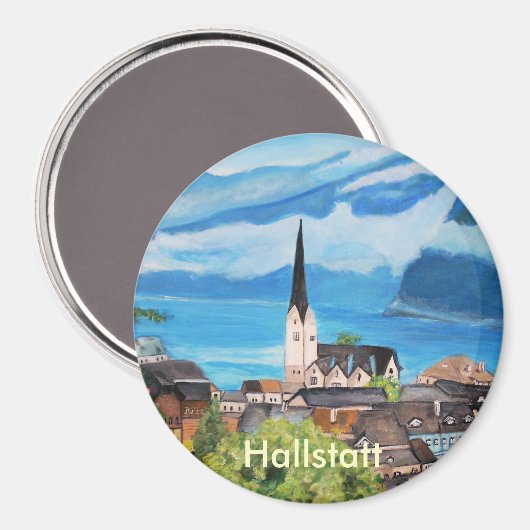 Hallstatt in Oostenrijk Magneet (Voorkant / Achterkant)