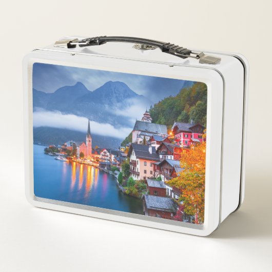 Hallstatt nachtscène, Oostenrijk (Achterkant)