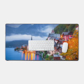 Hallstatt nachtscène, Oostenrijk Bureaumat (Keyboard & Muis)