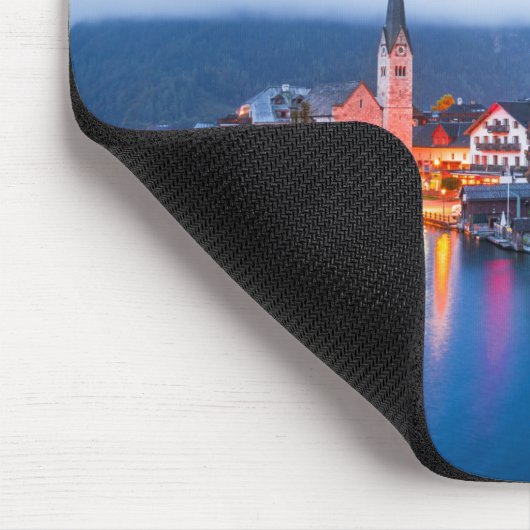 Hallstatt nachtscène, Oostenrijk Muismat (Hoek)
