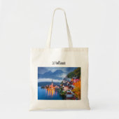 Hallstatt nachtscène, Oostenrijk Tote Bag (Voorkant)
