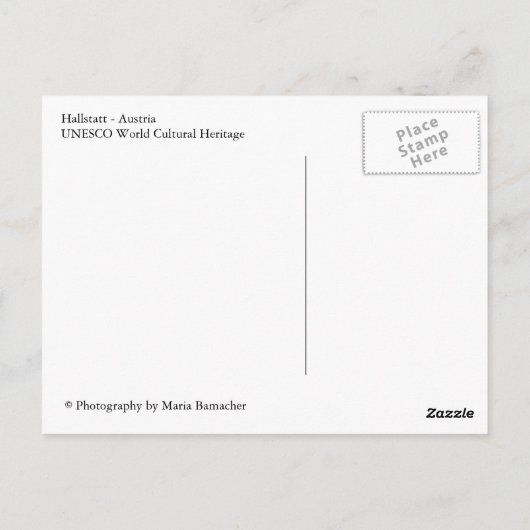 Hallstatt - Oostenrijk Briefkaart (Achterkant)