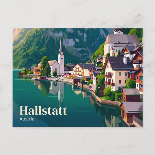 Hallstatt Oostenrijk Briefkaart (Voorkant)