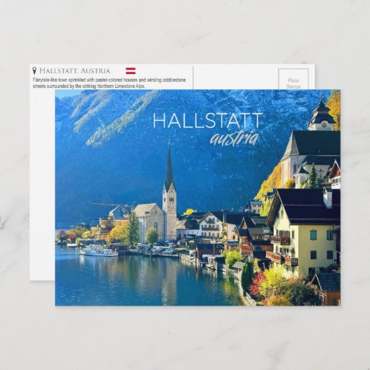 Hallstatt, Oostenrijk Briefkaart (Voorkant / Achterkant)