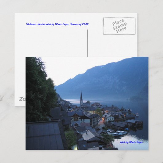 Hallstatt, Oostenrijk Briefkaart (Voorkant / Achterkant)