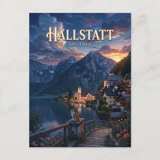 Hallstatt Oostenrijk Briefkaart (Voorkant)