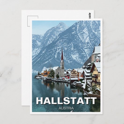 Hallstatt Oostenrijk Reizen Briefkaart (Voorkant / Achterkant)