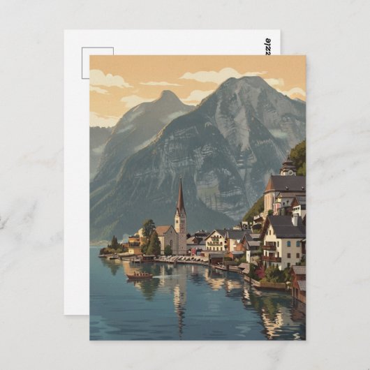 Hallstatt Oostenrijk Reizen Briefkaart (Voorkant / Achterkant)