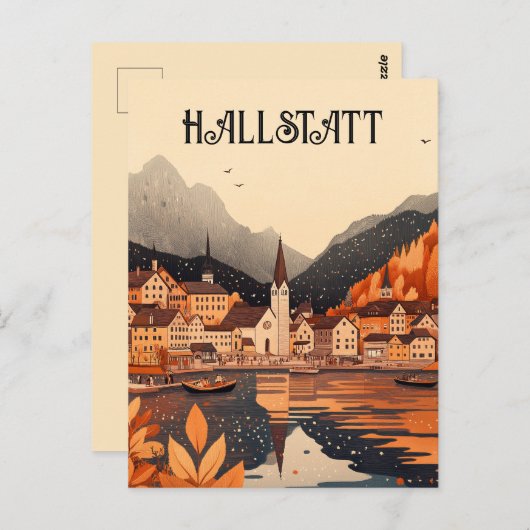 Hallstatt Oostenrijk Reizen Briefkaart (Voorkant / Achterkant)