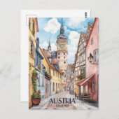 Hallstatt Oostenrijk Reizen Briefkaart (Voorkant / Achterkant)