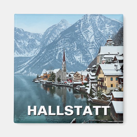 Hallstatt Oostenrijk Reizen Magneet (Voorkant)