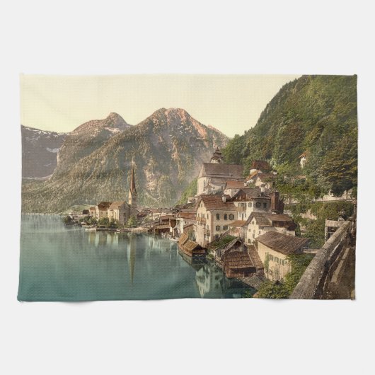 Hallstatt, Oostenrijk Theedoek (Horizontaal)