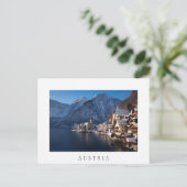 Hallstatt stad in de winter in de sneeuw briefkaart (Staand voorkant)